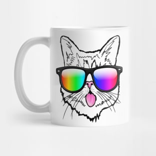 cat rainbow pride Mug